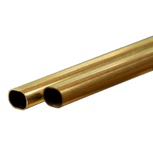 K&S Brass Small Oval Tube 300mm (2)