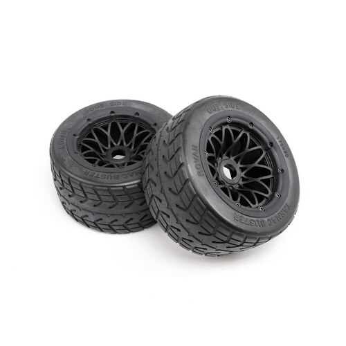 Baja 5B Tarmac Rear Tyre & Rim Set, Thicker Tyre/New Rims.