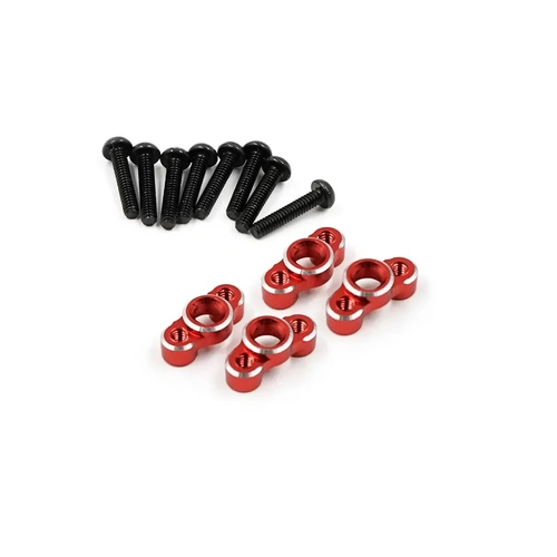 Yeah Racing Aluminium Lower Shock Mount Set 4Pcs - Orange