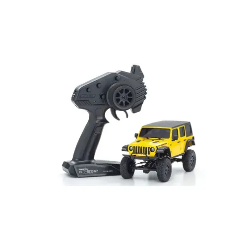 Kyosho 1/24 Mini-Z 4x4 MX-01 Jeep Wrangler Unlimited Rubicon Hellayella - KYO-32521Y