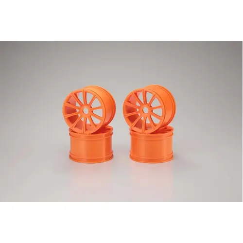 Kyosho ISH050KO Ten-Spoke Wheel (Orange/ST-R/4pcs)
