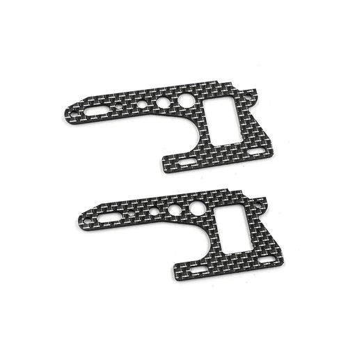 Yeah Racing Graphite Front Chassis Brace Plate Set