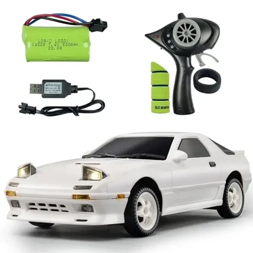 LDRC 1802 Mazda FC Drift Car RTR W/ Gyro White 1/18th