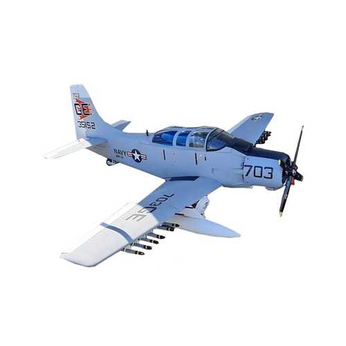 Seagull Models Skyraider AD-5/A-1E 35cc ARF, Grey Scheme