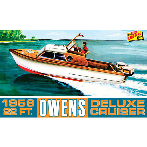 Lindberg HL222 1/25 Owens Outboard Cruiser Boat