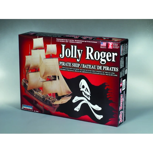 Lindberg HL70874 1/13 Jolly Roger Pirate Ship Plastic Model Kit
