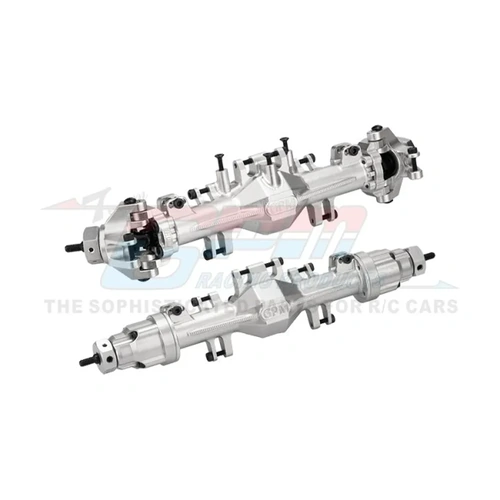 GPM Racing Silver Aluminium Complete Quick Release Front & Rear Axle Set 2Pcs