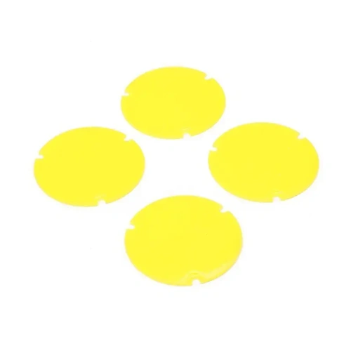 Losi Wheel Cover Set, Yellow, 22S Sprint Car