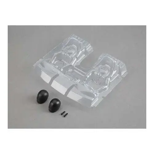 Losi Interior Set with Helmets, Clear, Baja Rey
