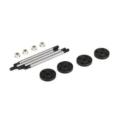 Losi Fr/Rr Shock Shaft & Piston Set: 1:5 4wd DB XL