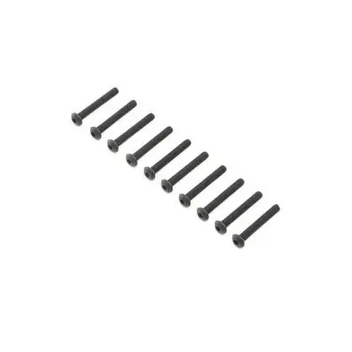 Losi Button Head Screws, Stl, BO, M4 x 30mm (10)