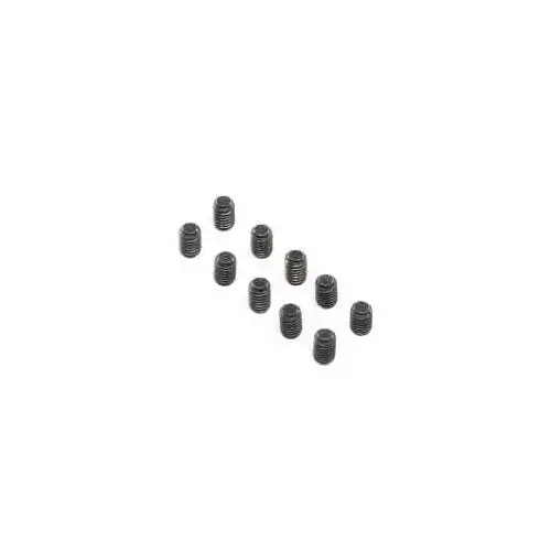 Losi Set Screws, Stl, BO, Flat Point, M4 x 6mm (10)