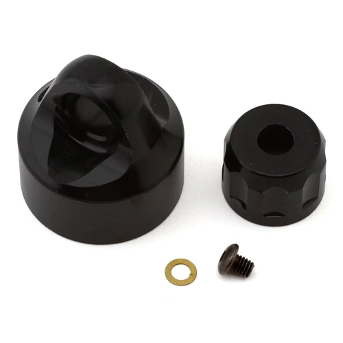 Shock Cap Set, Aluminum, Black: Promoto-MX