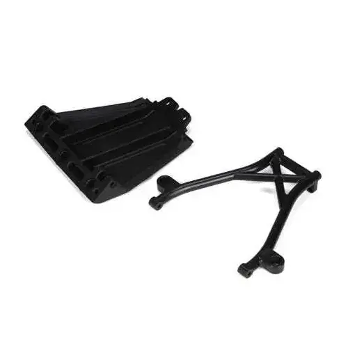 Losi Front Skid Plate,Bumper Brace & Spacers: 5TT