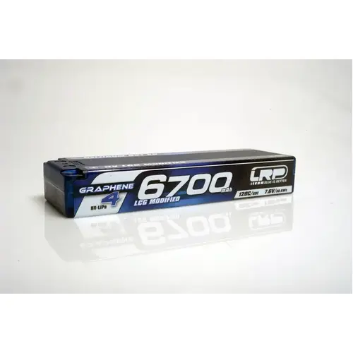 LRP HV LCG Modified Graphene-4 6700Mah Hardcase Battery - 7.6V LiPo - 120C/60C - 431271