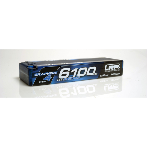 LRP 431281 HV LCG Stock Spec GRAPHENE-4 6100mAh Hardcase battery - 7.6V LiPo - 135C/65C