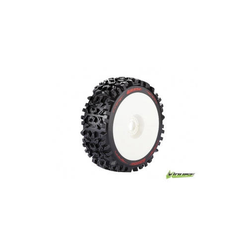 B-Pioneer 1/8 Buggy Tyre Soft White Rim