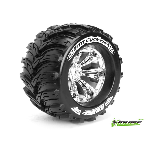 MT-Cyclone 1/8 Monster Truck Tyres Chrom