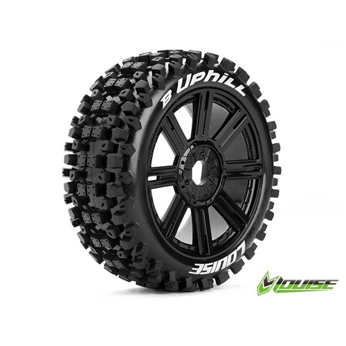 B-Uphill 1/8th Buggy Tyre BLK/spoke