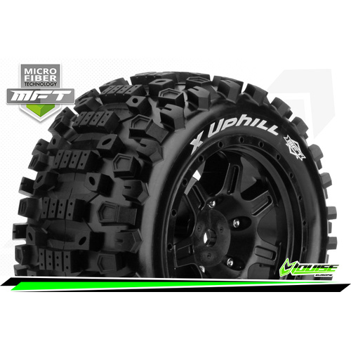 Louise 3297B MFT X-UPHILL X-Maxx Series Tire 24mm Hex Pre-Mounted (2)