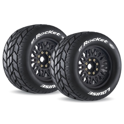Louise Rc ST-Rocket 0" & 1/2" Offset Hex 17mm Black Removable Hex - LT3324X