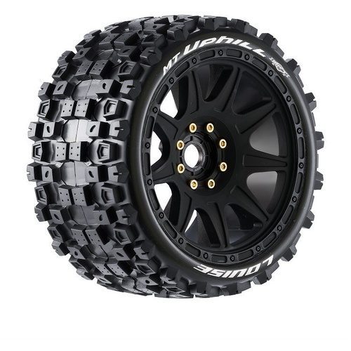Louise RC Mt-Uphill Speed 1/8 Monster Truck Tires, 0" & 1/2" Offset, 17mm Removable - LT3354SB