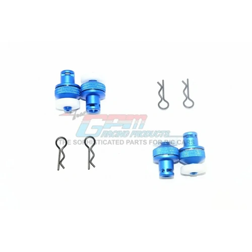 GPM Blue ARRMA Granite Front & Rear Magnetic Body Mount Set