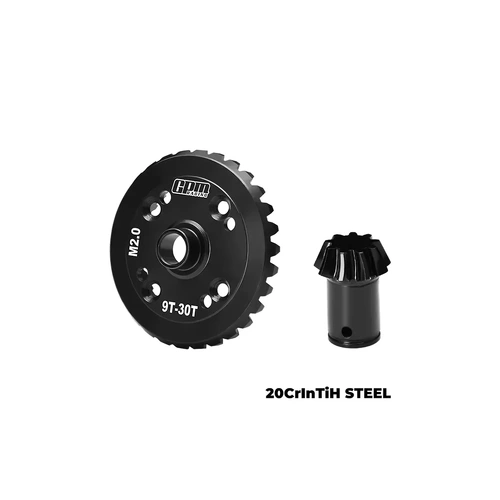 GPM 20CrMnTi Steel Front or Rear 30T/9T 2Mod Differential and Input Gear Set