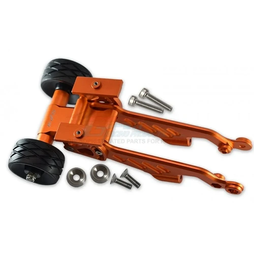 GPM Orange Aluminium Wheelie Bar w/ Wing Mount