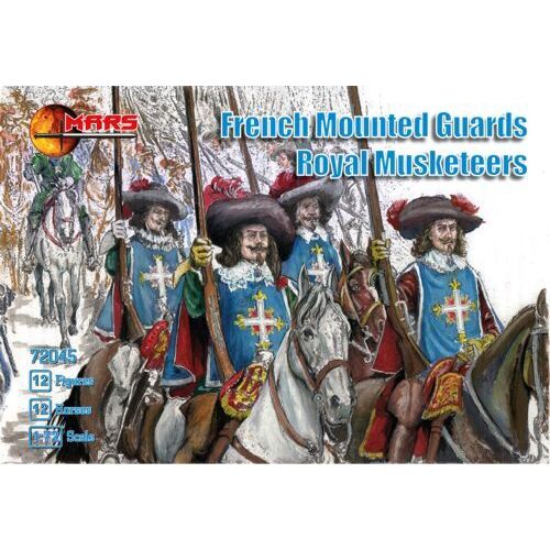 Mars 72045 1/72 French mounted Guards royal musketeers Plastic Model Kit