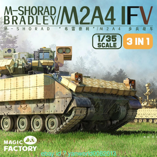 Magic Factory 1/35 M-Shorad M2A4 Bradley Plastic Model Kit - MF2004