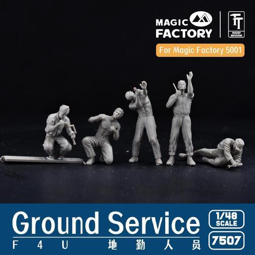 Magic Factory 1/48 Ground Service Crew Set (3D printed)