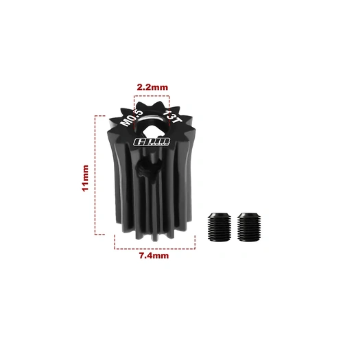 GPM 40Cr Steel 13T 48dp/0.5Mod Pinion Gear