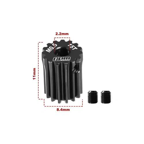GPM 40Cr Steel 15T 48dp/0.5Mod Pinion Gear
