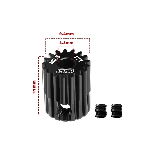 GPM 40Cr Steel 17T 48dp/0.5Mod Pinion Gear