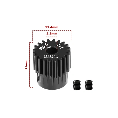 GPM 40Cr Steel 21T 48dp/0.5Mod Pinion Gear