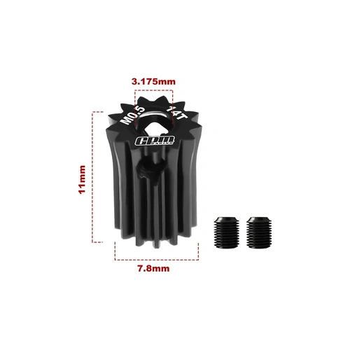 GPM 40Cr Steel 14T 48dp/0.5Mod Pinion Gear