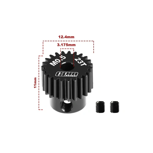 GPM 40Cr Steel 23T 48dp/0.5Mod Pinion Gear
