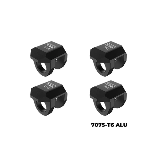 GPM Aluminium Front & Rear Shock Cap Protectors 4Pcs - Black