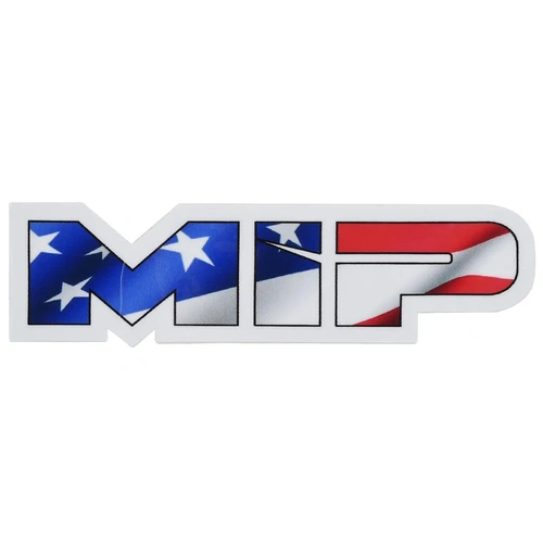 MIP 3.73x1" Die Cut American Flag Vinyl Sticker