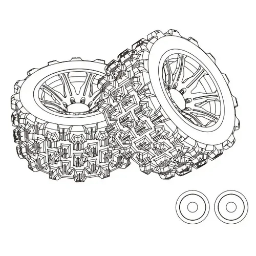 MJX Tire 2Pcs - MJX-14300D2