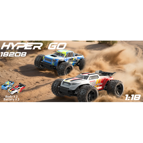 MJX 1/18 HyperGo 2.4G 4WD Brushed RC Truck - MJX-18208