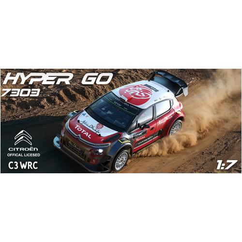 MJX 1/7 Hyper Go Citroen C3 WRC 4WD Brushless RC Car (Includes Battery & Charger)