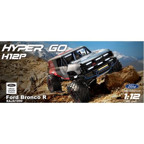 MJX 1/12 Hyper Go Ford Bronco R 4WD Brushless 2S RC Crawler - MJX-H12P