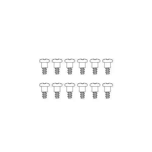 MJX Step Flat Screws 12pcs - MJX-M26364