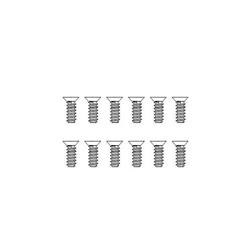 MJX Countersunk Flat Head Screws 12pcs - MJX-M26645