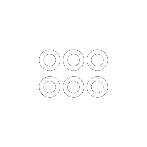 MJX Hyper Go Q175/Q715. 14301 & 14302 Rubber Ring 6pcs - MJX-Q175