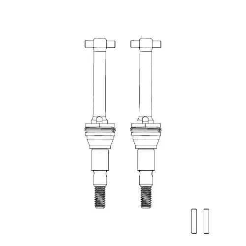 MJX Metal F/R CVD Shafts Pair [14410]