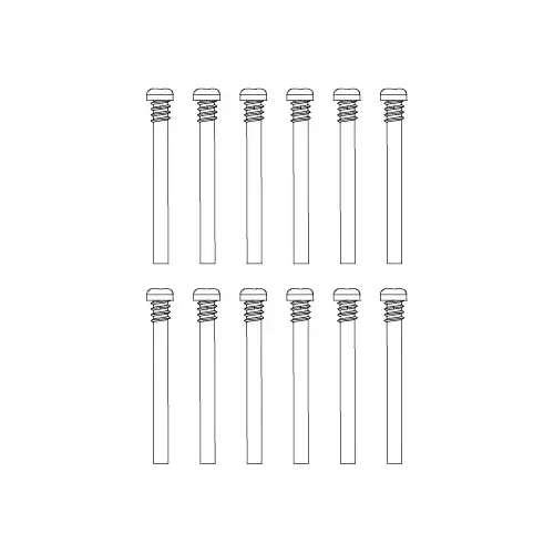 MJX Round Head Half Thread Screws (12pcs) [M3294]