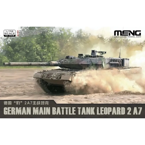 MENG 1/72 GERMAN MAIN BATTLE TANK LEOPARD 2 A7 PLASTIC MODEL KIT
